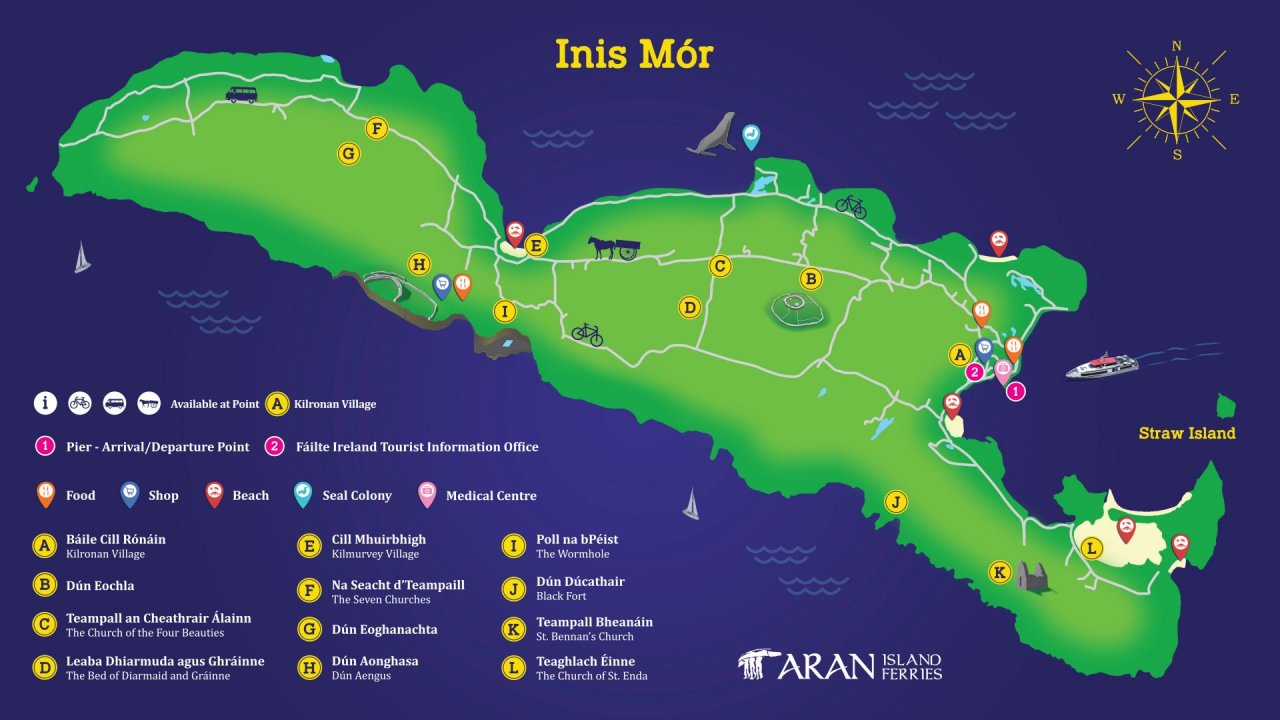 Inis Mor Map